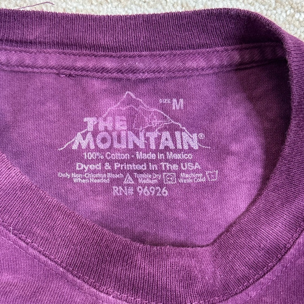 The Mountain Abyssinian Cat Graphic Short Sleeve T-Shirt Womens Size M Tie Dye - Picture 2 of 8